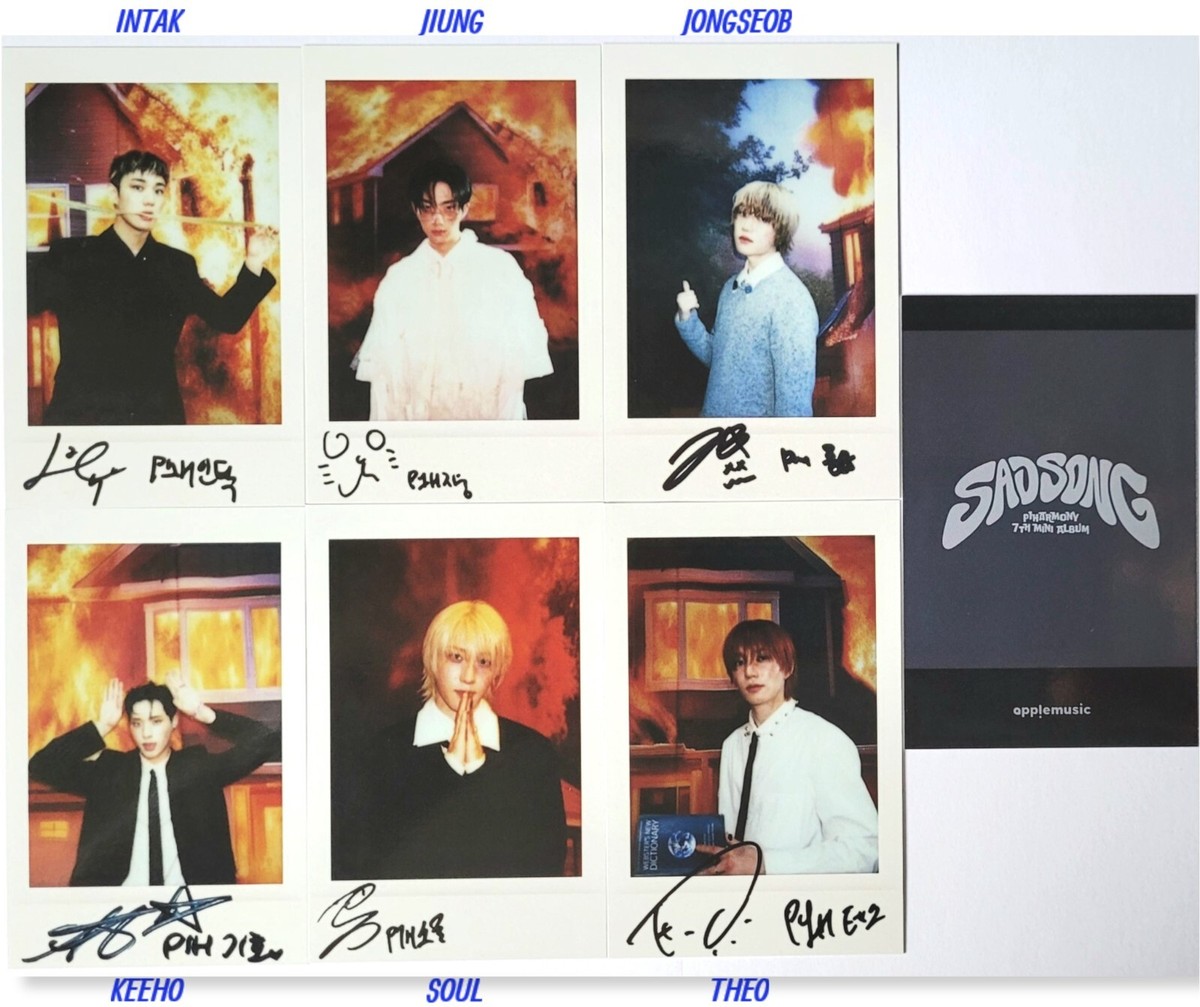 P1HARMONY SADSONG OFFICIAL POB PHOTOCARD -APPLE -FNC -KTOWN