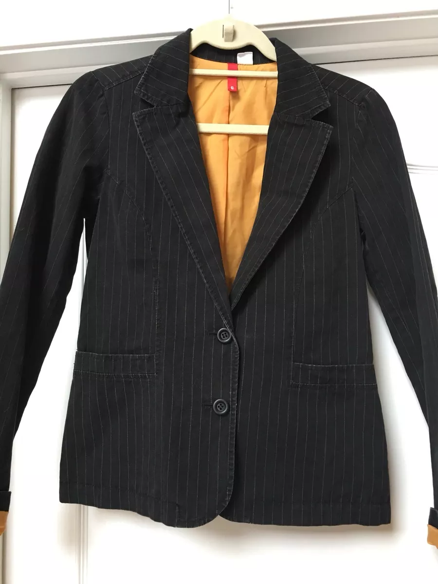H&m black top blazer womens