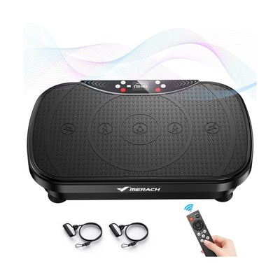 MERACH Vibration Plate Exercise Machine, Vibration Plate with Bluetooth and L...