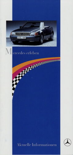 Mercedes SL + 190 Sportline Prospekt 1989 D brochure catalogus broszura Katalog - Bild 1 von 10
