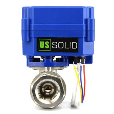 #ad U. S. Solid Motorized Ball Valve 3 4in Full Port SS 3 Wire 1 Way 9 24V AC DC $40.39