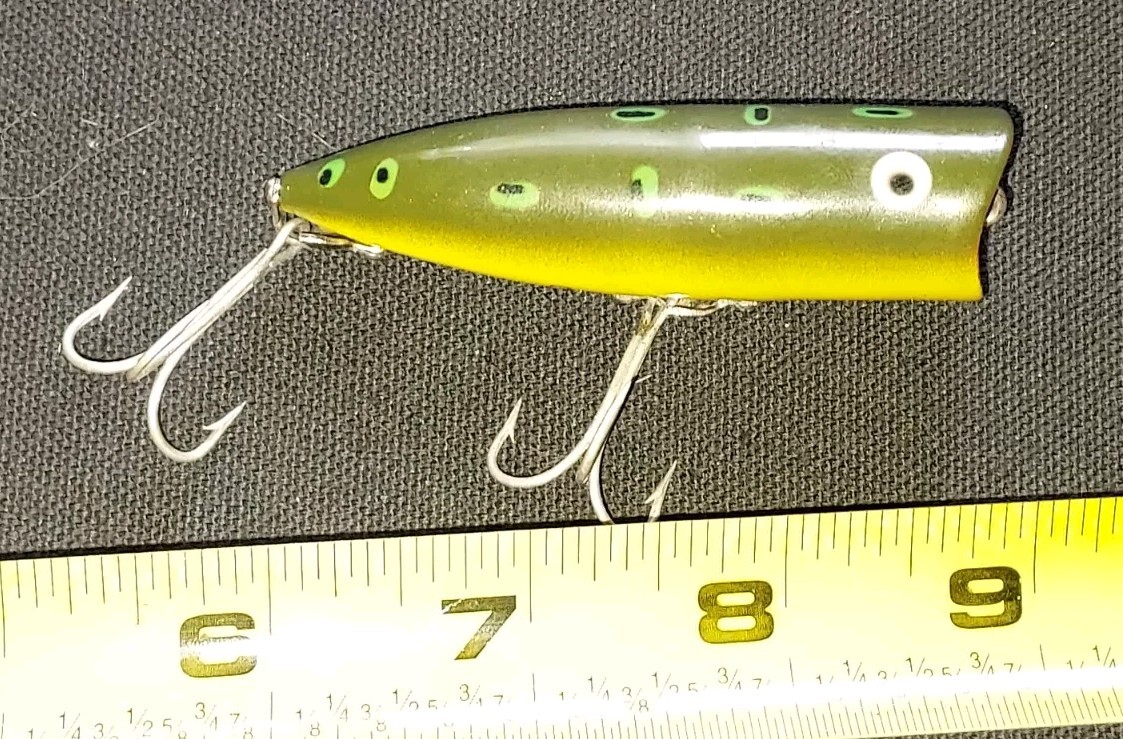 Heddon Chugger Bull Frog Top Water Bass Antique Lure A3 INSTITUTO