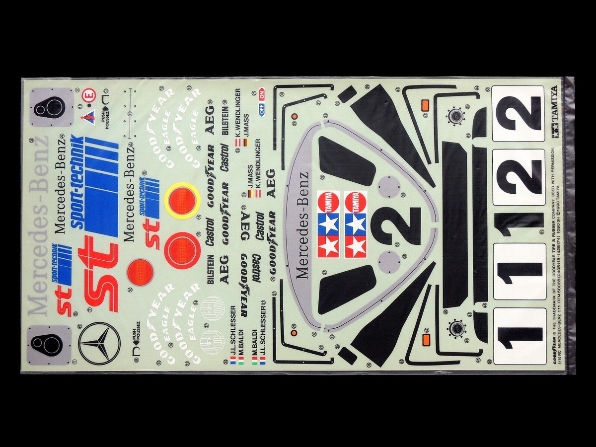 Tamiya Vintage 1/10 RC Mercedes Benz C11 #58088 Group C