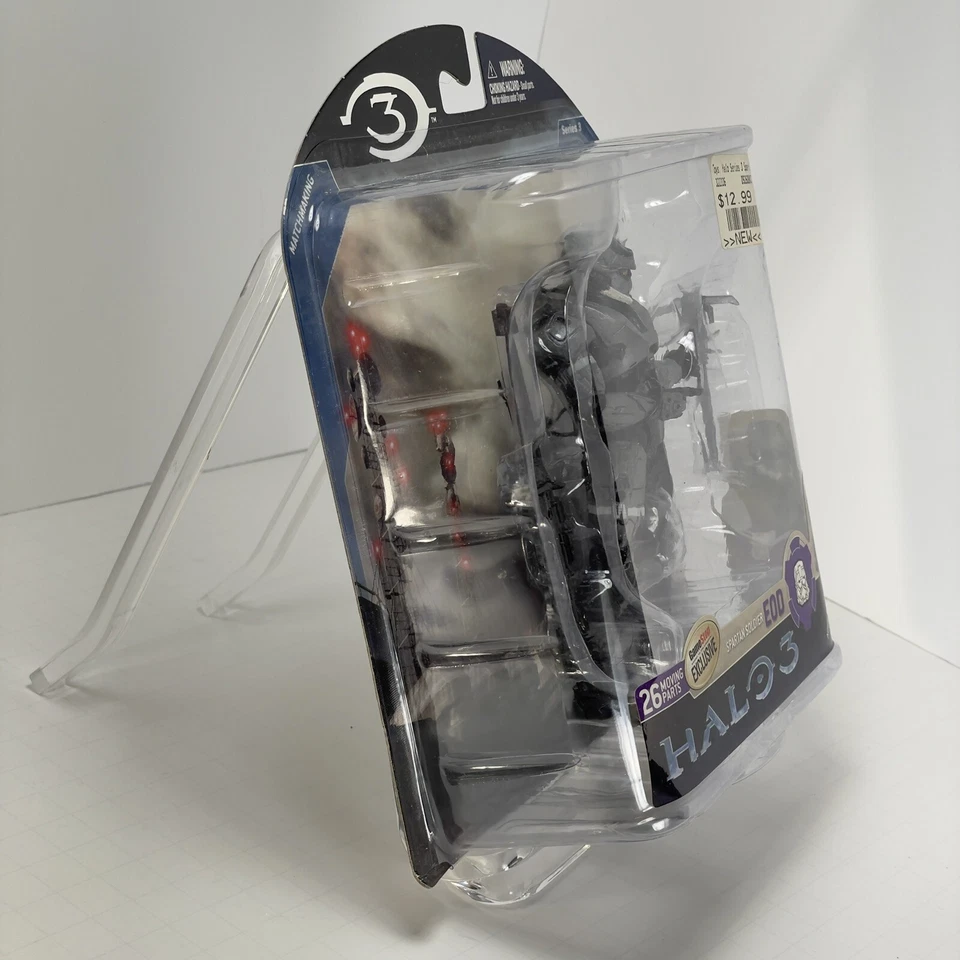 Halo 3 McFarlane s.3 Action Figure-Grey STEELE EOD 2008 GameStop Exclusive NIB - Image 3 of 4