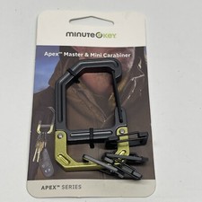 Hillman Minute Key Apex Master and Mini Carabiners Aluminum Black And Gold