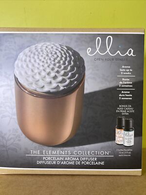 HoMedics Ellia Elements Collection In Bloom Porcelain Aroma Diffuser W/ Oil