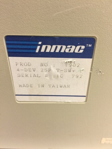 INMAC 4 DEVICE 25P T-SW+ T SWITCH 1902 | eBay
