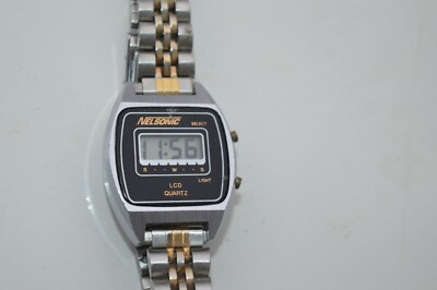 nelsonic lcd quartz watch