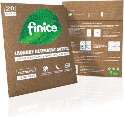 8 X 20 Ct Finice Laundry Detergent Sheets Unscented