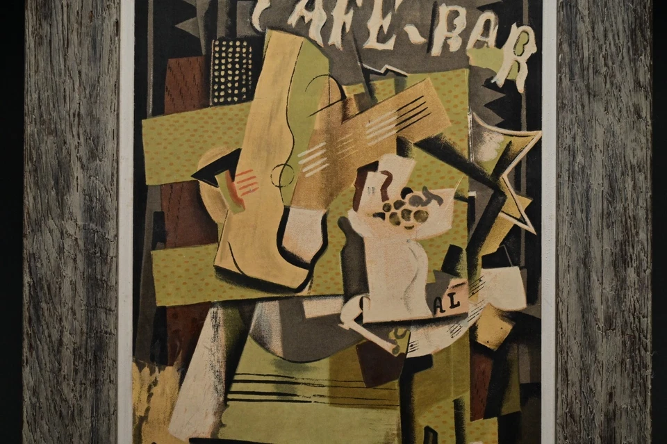 GEORGES BRAQUE Original Vintage Avant Garde Café Bar Musical Litografia Abstrata - Imagem 4 de 4