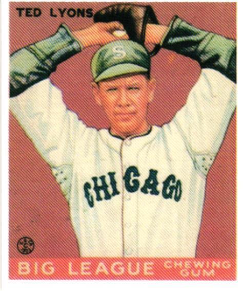 1983 Galasso 1933 Goudey Reprint #7 Ted Lyons