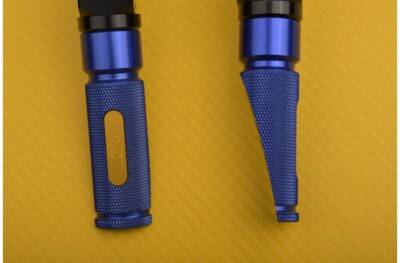 Fußrastenanlage/Fußrastenanlage vorne Fahrer blau-gold für Ducati Scrambler Cafe Racer 2019-20