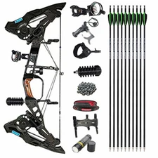 Compound Bow 21.5lbs-60lbs Steel Ball Dual Purpose Archery Hunting Arrows 330fps