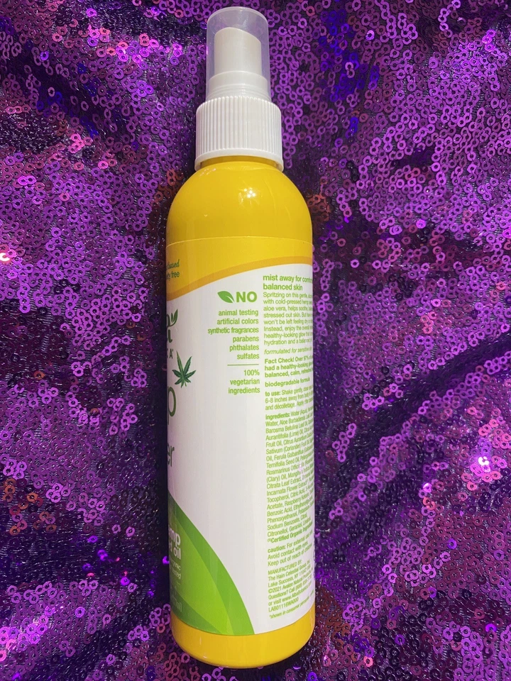 Paquete de 4 tónicos equilibradores de cáñamo Alba Botanica 6 fl oz aceite de semilla de cáñamo spray Foto 4 de 4