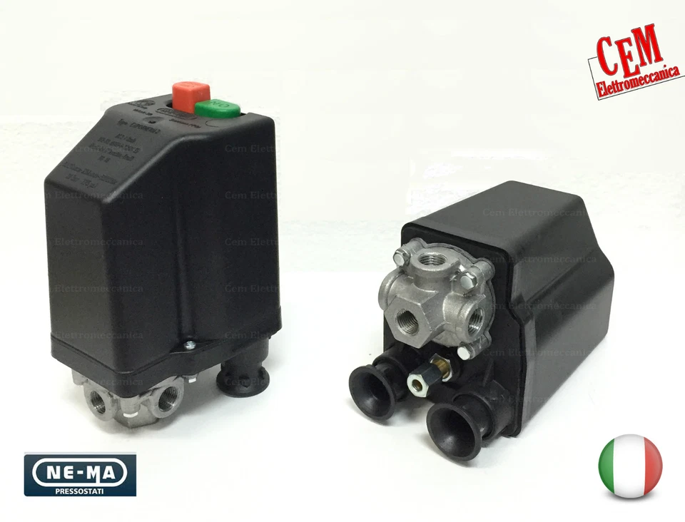 NE.MA Interrupteur de Pression Triphasé 4 Voies 3/8 " NE-MA Expotherm 2 Thermique