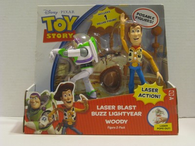 Disney ~ Toy Story ~ Laser Blast Buzz Lightyear & Woody Figure ~ 2-Pack *NISP* | eBay