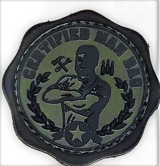 🔥 Certified Man Bag  Circle Forest Green Black 3d Rubber Tactical Patch