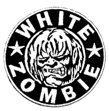White Zombie Rock Music Embroidered Iron on Patch Applique