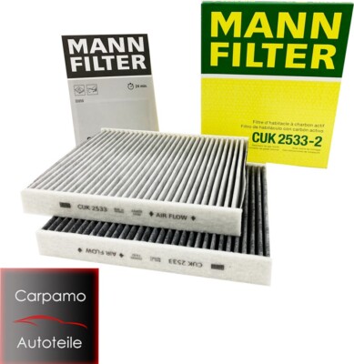 2x INNENRAUMFILTER AKTIVKOHLE FÜR ALPINA BMW F10 F11 F12 F13 F01-F04