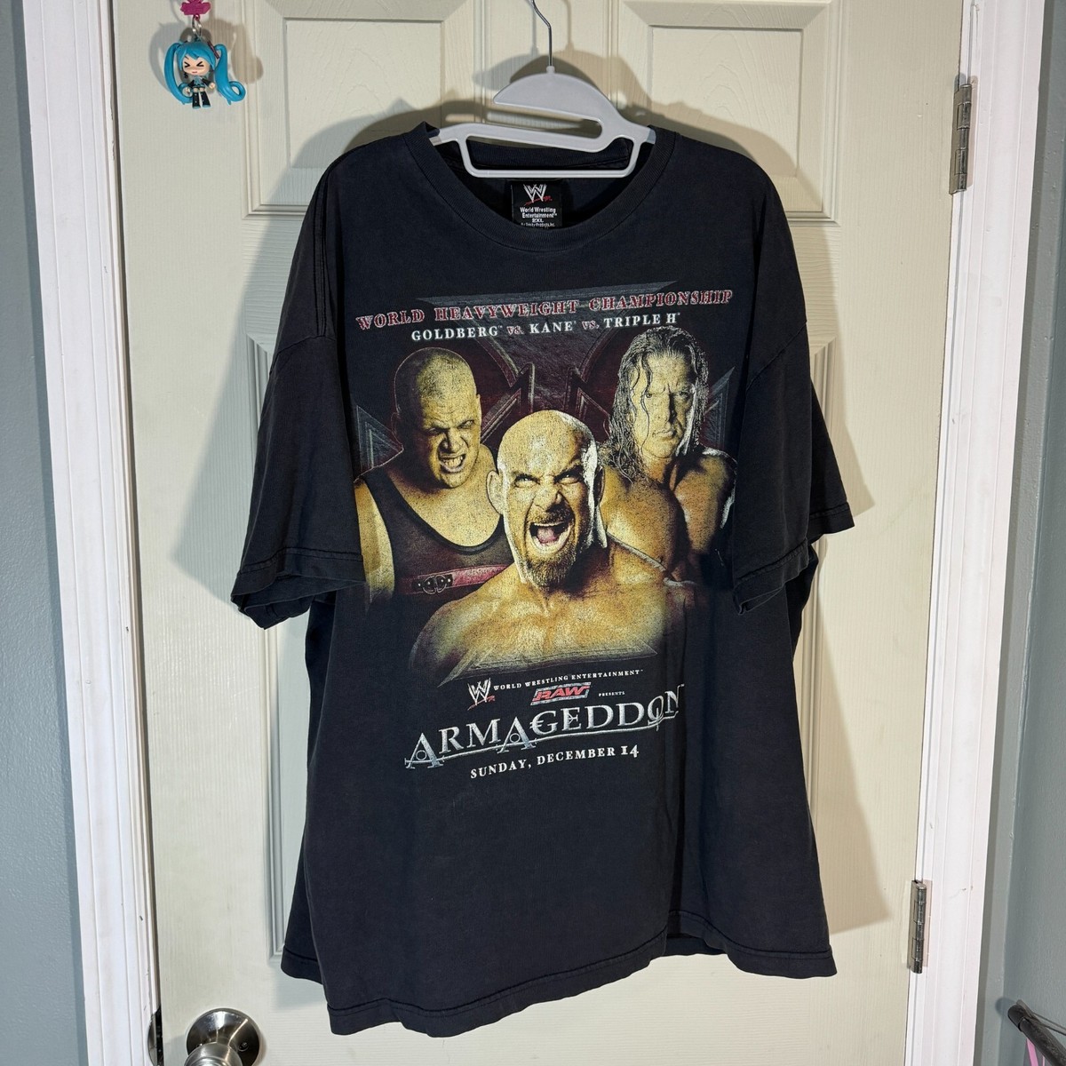 VTG Armageddon 2003 Shirt sz 2XL XXL WWE WWF Wrestling Kane Triple 