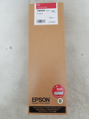 GENUINE Epson GS3 Red Ink 700ml (T8909) for S80600