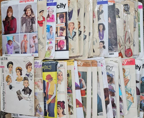 Simplicity Craft Sewing Patterns Hats for Kids & Adults Huge Variety You-Pick