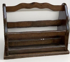 Vintage Magazine Rack Wood 