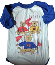 Vintage 1980s Wundies Coca Cola Bears Size Medium 8/10 Children's NightGown