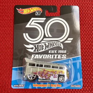 hot wheels t1 drag bus 50th anniversary