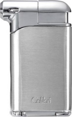 COLIBRI PACIFIC AIR II ANGLED FLAME PIPE LIGHTER / CHROME ** NEW in BOX **