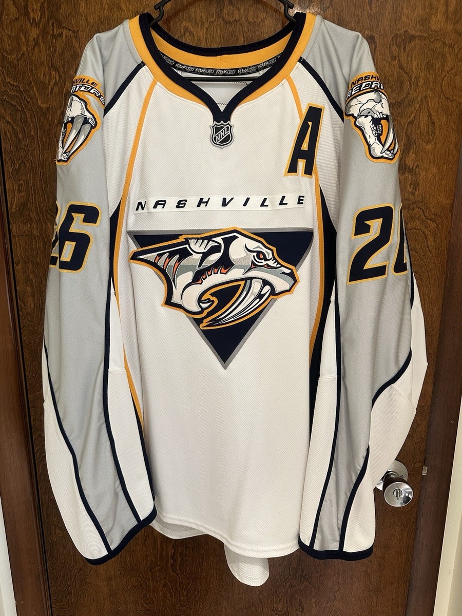 Nashville Predators Reebok Edge 1.0 On Ice Away Jersey #26