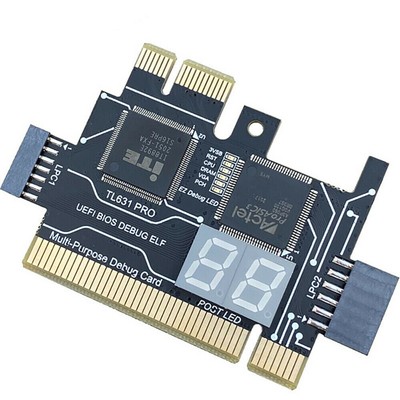 1X(TL631 Pro Multifunktions Desktop Laptop LPC-DEBUG Postkarte PCI PCI-E  P5136