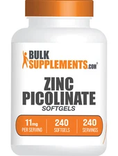 BulkSupplements Zinc Picolinate Softgels - 11g per Serving