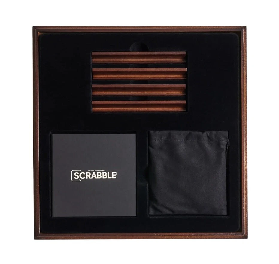 Scrabble Premier Edition w/ Deluxe Rotating Wooden Game Board 2-4 Players Age 8+ - Image 3 of 4