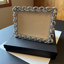Tizo 5  x 7  Metal Tabletop Jeweled Link Pict...