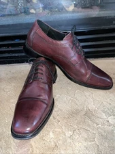 J. Murphy by JOHNSTON & MURPHY Mens  Size 11M Cap Toe Oxford Shoes Dark Brown