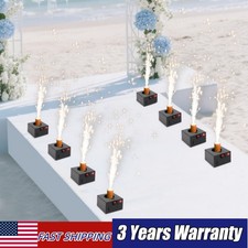 8PCS Cold Spark Based Firework Safe Flame Effect Machine Remote Control NEW