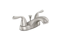 Project Source Webber 4" Centerset Bathroom Faucet Brushed Nickel 5288074