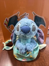Disney Parks Babies Plush Lilo Stitch Baby Stitch With Swaddle Blanket Used