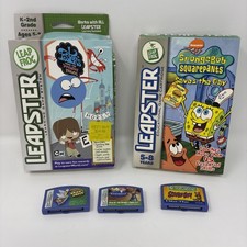 Lot of 5 Leapster Leapfrog Games Fosters Sponge Bob Scooby Doo Ratatouille