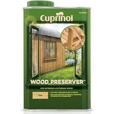 Cuprinol Wood Preserver Clear 1L for Fences Sheds Prevents Rot and Decay