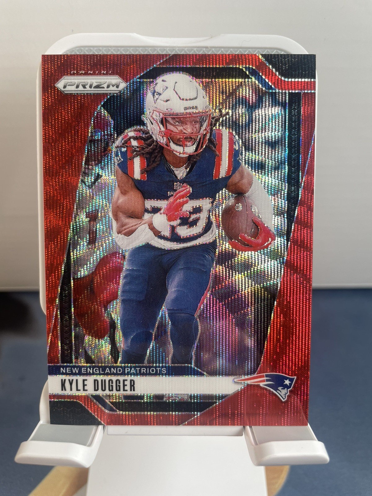 2023 Panini Prizm - Kyle Dugger #205 Red Wave Prizm /149 New England Patriots 