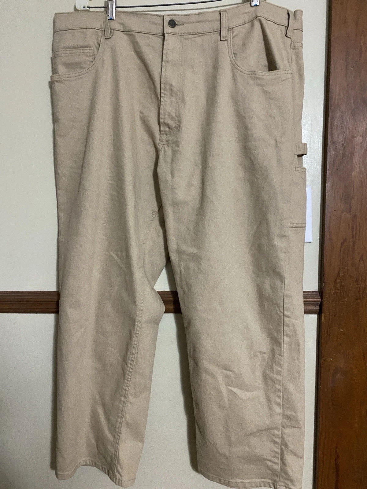 Berne Carpenter Beige Canvas Work Pants Men’s Size 44x30