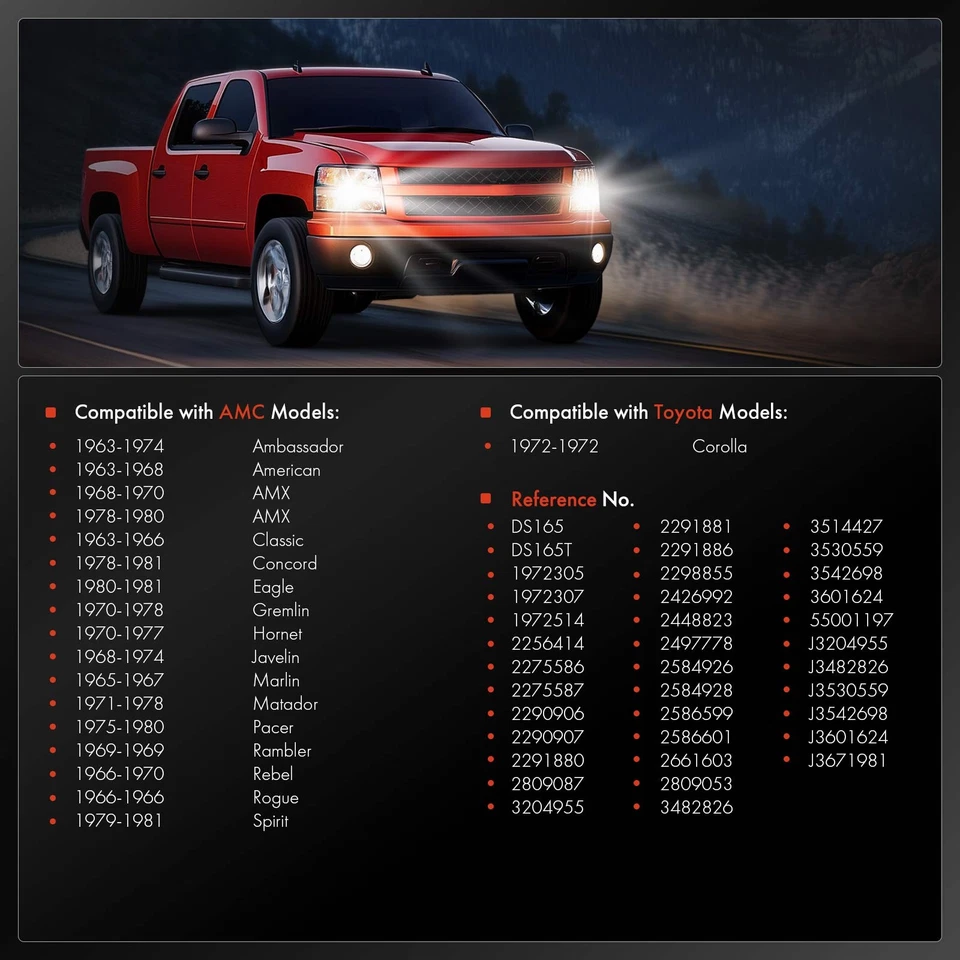 Interruptor de faros para Dodge A100 A108 B100/B200/B300 Van D100 CB300 Series Dart Foto 4 de 4