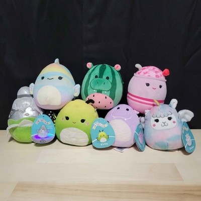 Squishmallows 5'' Lot of 7 Hanna Kirsty Winona Smoothie Tinkerbell Hippo Plush