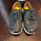 FLORSHEIM KIDS GREAT LAKES JR. WINGTIP OXFORD Size 11 1/2 M NAVY — photo 1