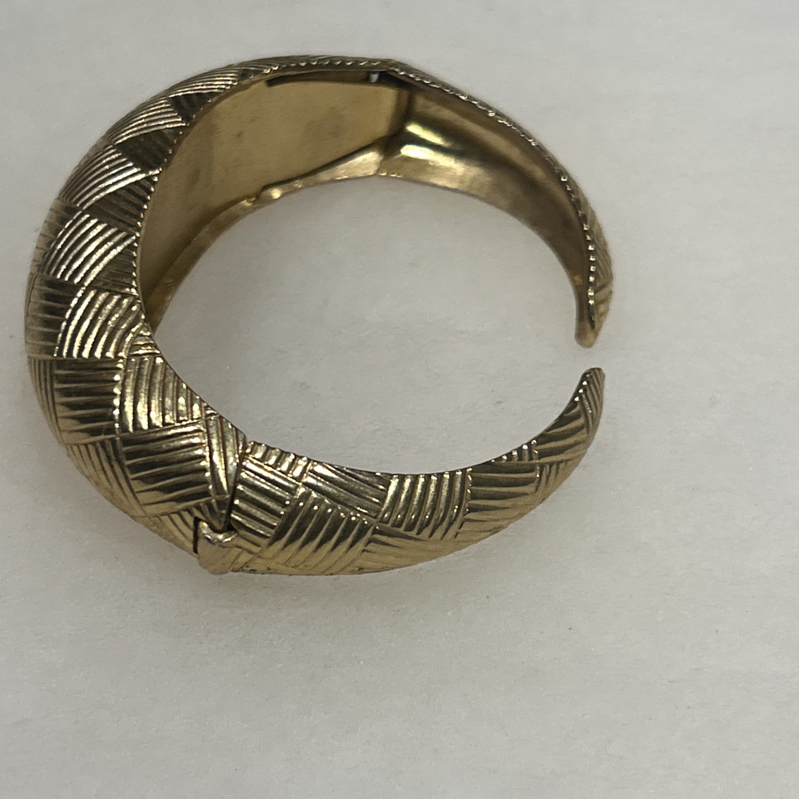 Nice Coro Hinged Bangle Cuff Bracelet - image 3