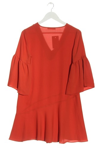 MANGO Abito a balze Donna Taglia IT 40 arancione chiaro stile casual - Foto 4 di 5