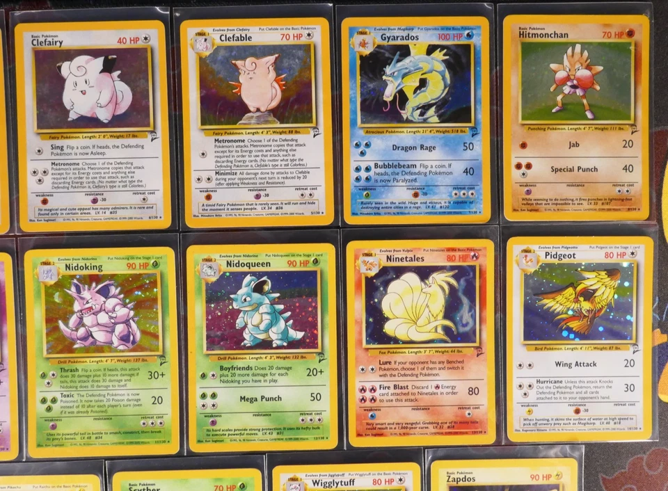 MP/HP (BASE-2/II) NEAR-COMPLETE Pokemon 17/20 HOLO-RARE Card Set 130 WOTC#2 - Image 3 of 4