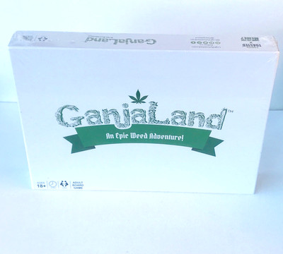 GanjaLand Ein episches Grasabenabenteuer Brettspiel leicht angestoßen BRANDNEU & VERSIEGELT